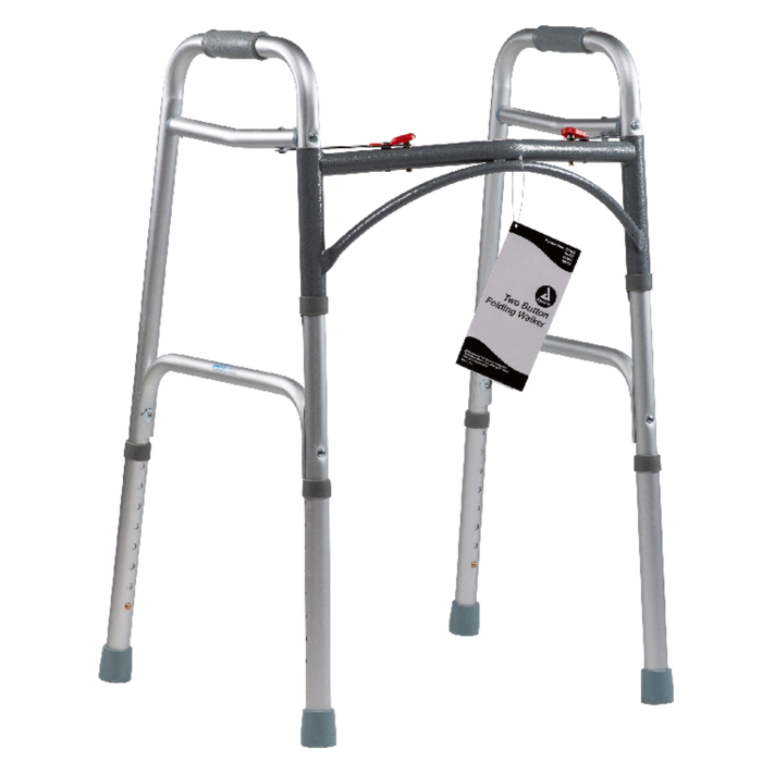 Dynarex Adult Two Button Folding Walker