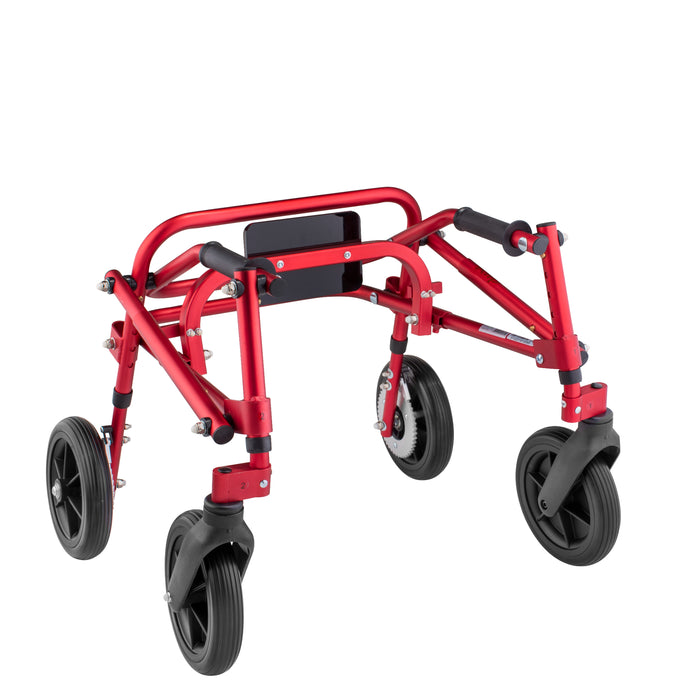 Circle Specialty Klip Gait Trainer - 4 wheeled with Seat and 8" Outdoor Wheels