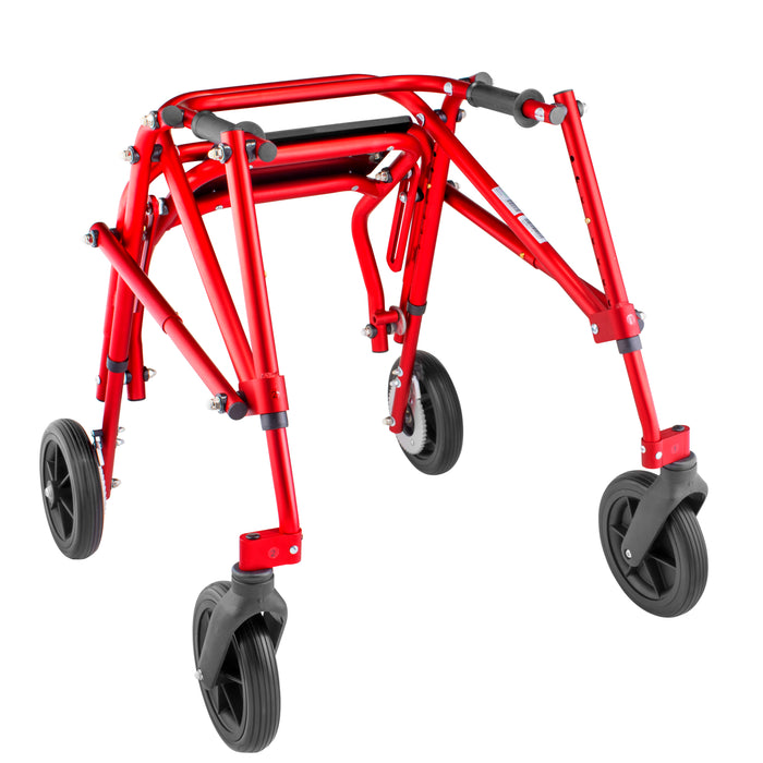 Circle Specialty Klip Gait Trainer - 4 wheeled with Seat and 8" Outdoor Wheels