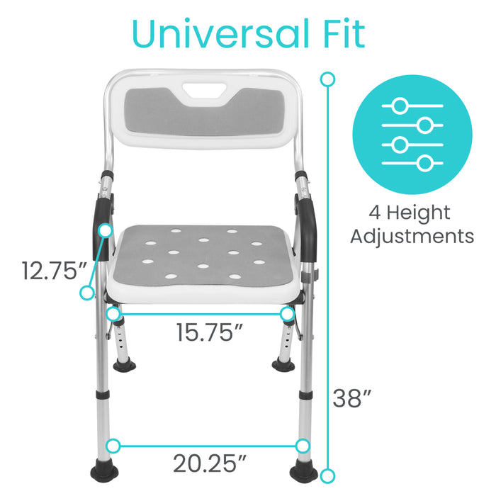 Vive Health Folding Shower Chair