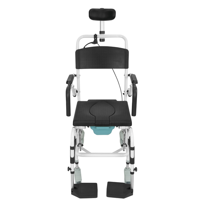 Vive Health Reclining Shower Commode Transport Chair