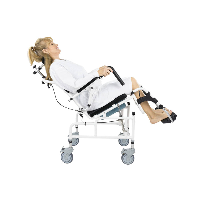 Vive Health Reclining Shower Commode Transport Chair