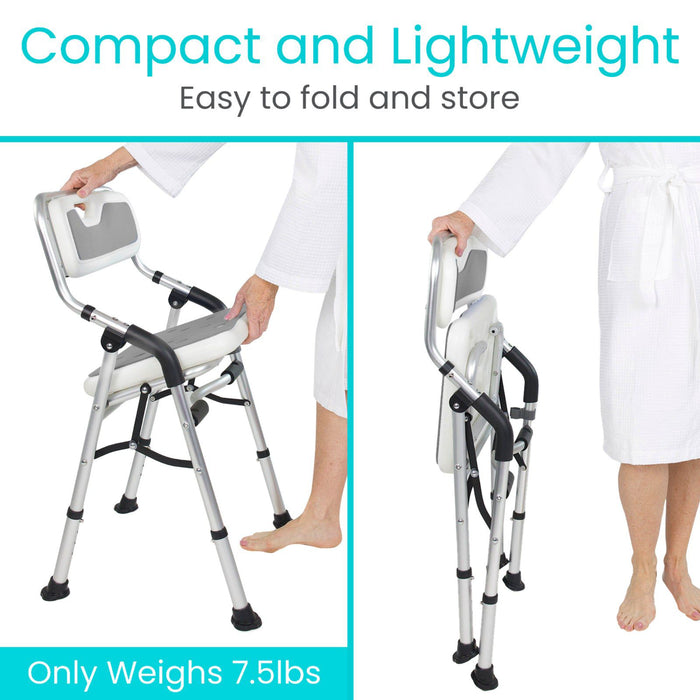 Vive Health Folding Shower Chair