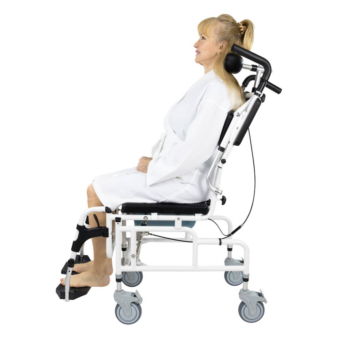 Vive Health Reclining Shower Commode Transport Chair