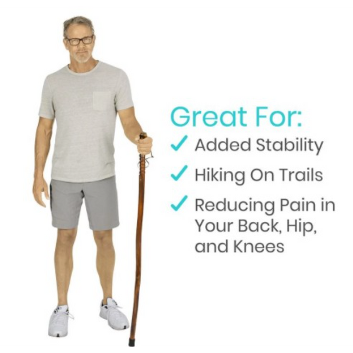 Vive Health Wooden Walking Stick